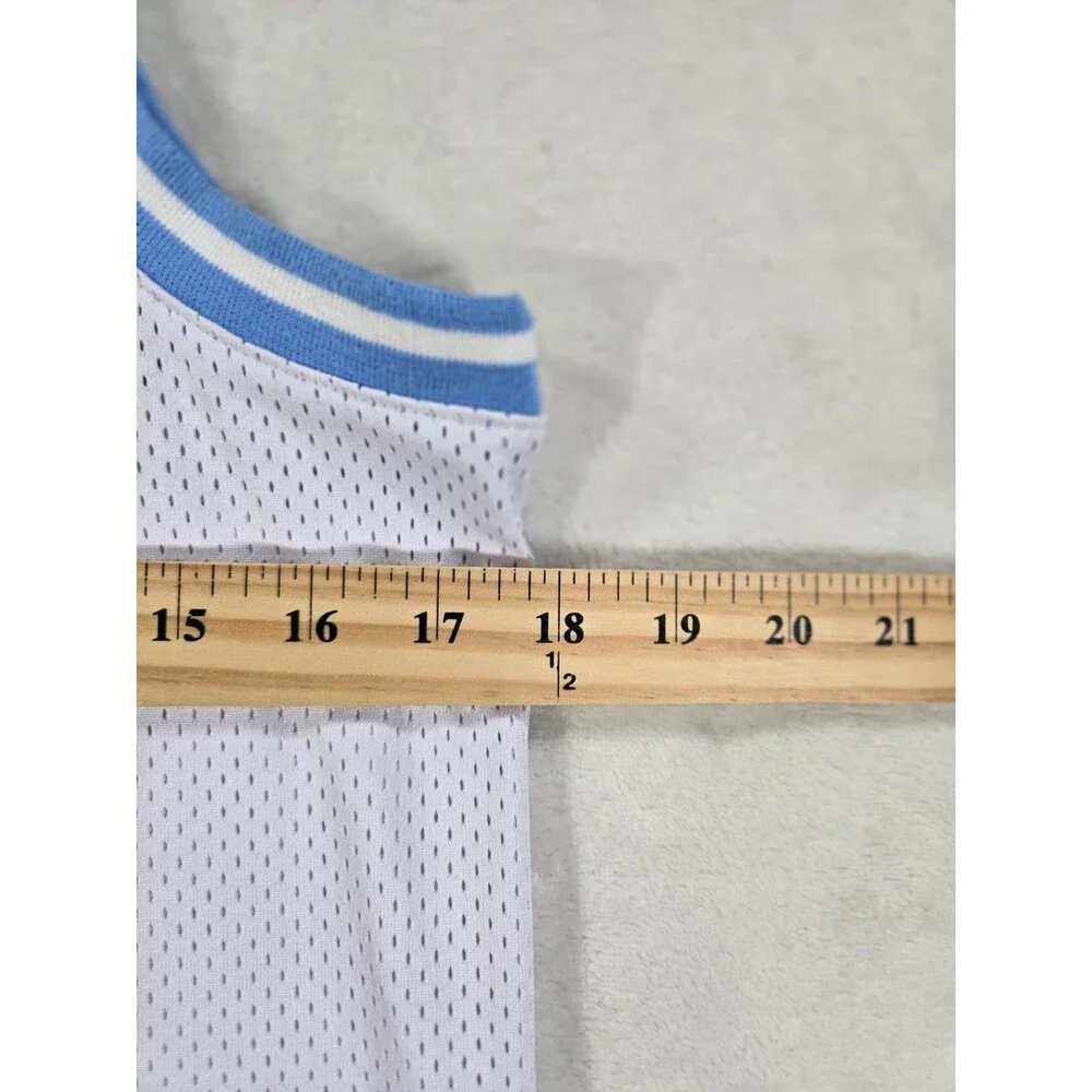 Boys Air Jordan #23 Basketball Jersey White Carolina Blue Youth Large 12-13 Yrs